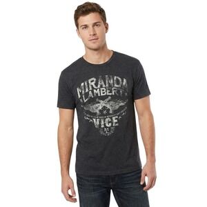Miranda Lambert Mens M "Vice" T‎ Shirt Gray Graphic Tee Merch Casual Minimalist